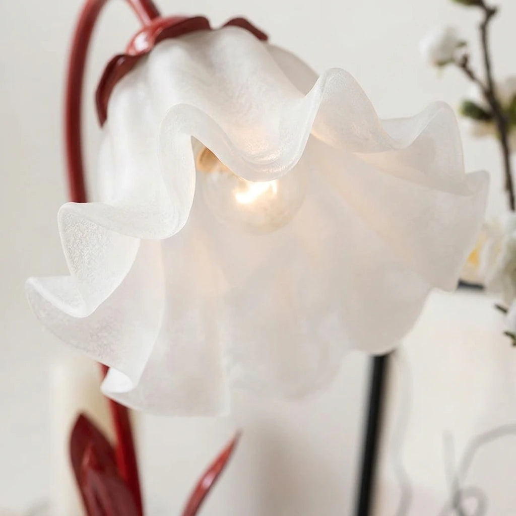 Stcraftdigital flower lantern bedside lamp for home improvement, featuring a decorative floral design and soft lighting.