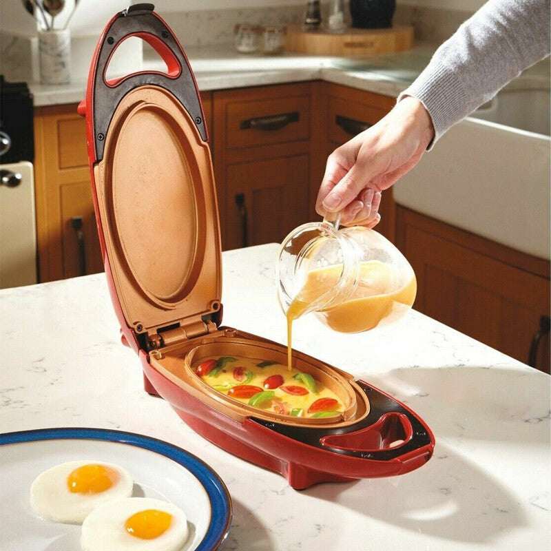 Stcraftdigital ceramic non-stick copper-infused omelette maker for healthy, no-oil grilling in kitchen, home improvement appliance