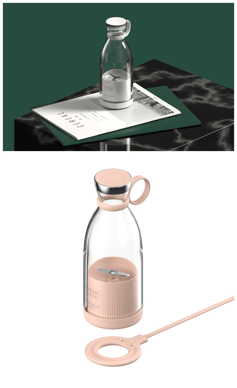 Stcraftdigital 350ML electric portable blender with USB charging, shown with blending cup on kitchen countertop.