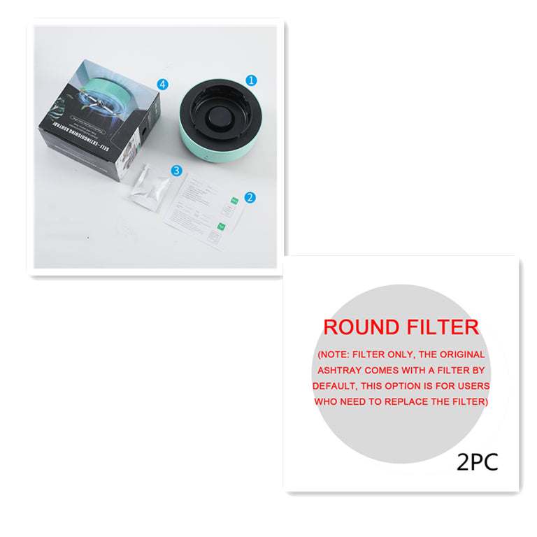 Stcraftdigital portable air purifier ashtray with anion purification, compact home improvement device for clean air and odor control.