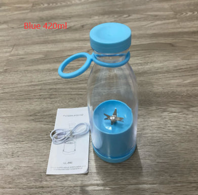 Portable 350ML electric juicer blender from stcraftdigital, USB rechargeable, compact kitchen mixer for smoothies and drinks.