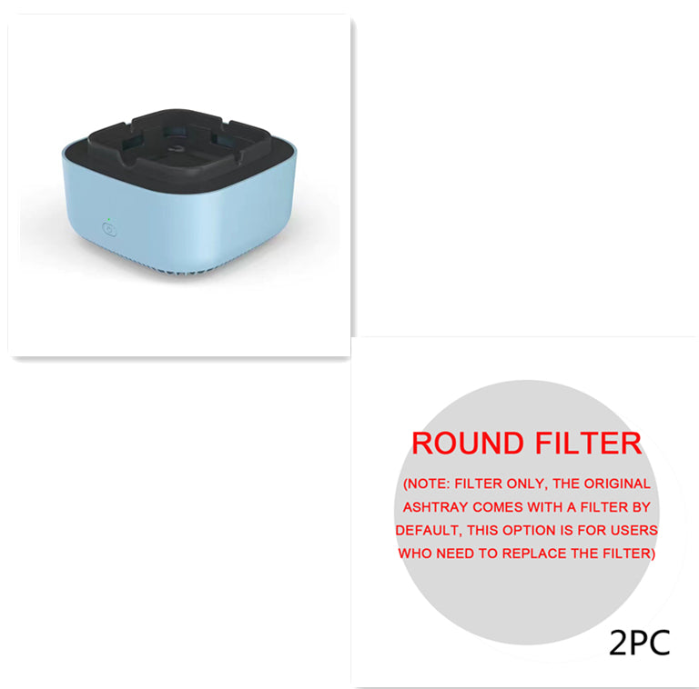 Stcraftdigital portable air purifier ashtray with anion purification, compact device for air cleaning and odor control at home.