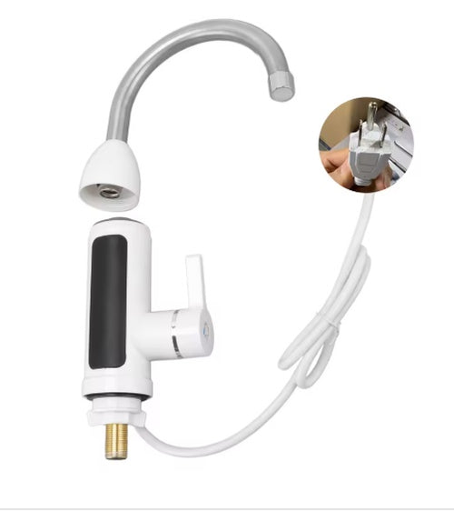 Stcraftdigital 3000W instant water heater faucet with stainless steel body, 360-degree rotatable pipe, and ABS tankless design for home.