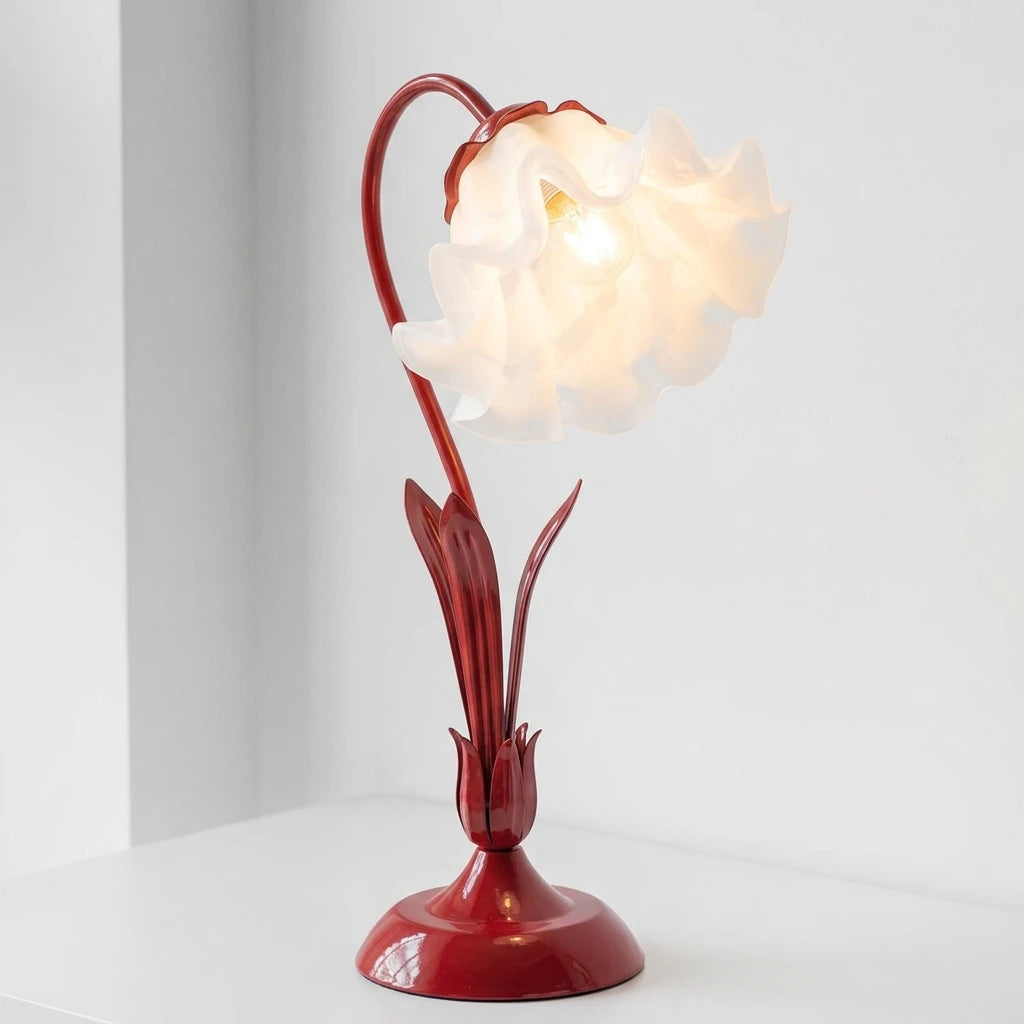 Stcraftdigital flower lantern bedside lamp for home decor, featuring a decorative floral design and warm lighting.