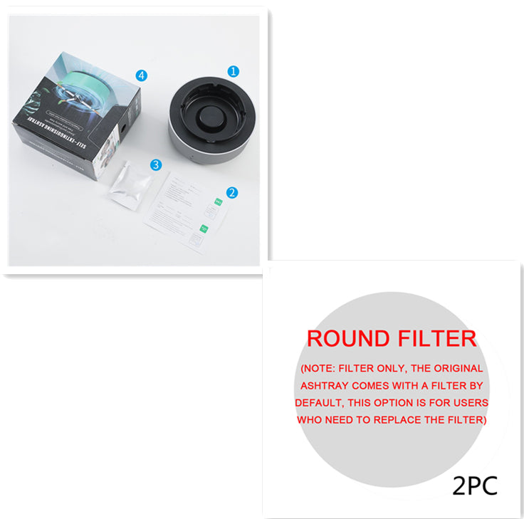 Portable air purifier ashtray with anion purification from stcraftdigital, featuring a sleek design and visible air vents.