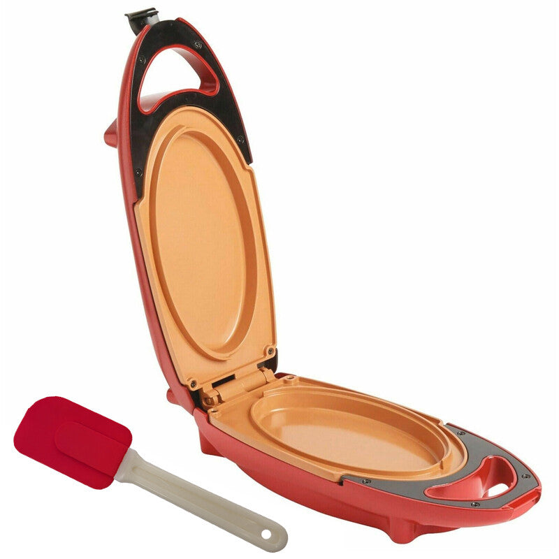 Stcraftdigital ceramic non-stick copper-infused omelette maker for healthy no-oil grilling in kitchen, featuring a non-stick surface.