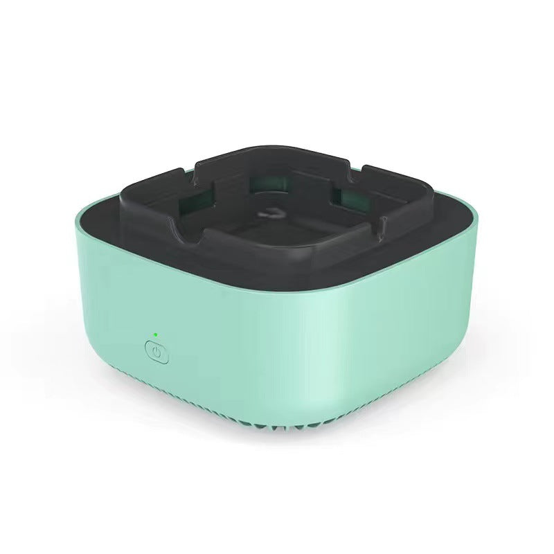 Stcraftdigital portable air purifier ashtray with anion purification feature, compact design for home improvement use.