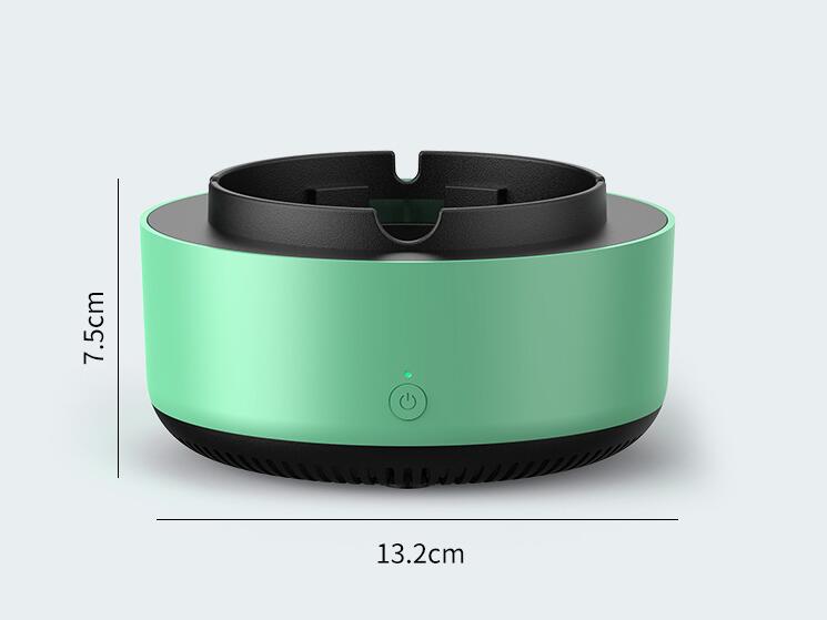 Portable air purifier ashtray with anion purification, compact home improvement device for clean air and odor control.