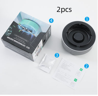 Portable air purifier ashtray with anion purification from stcraftdigital, featuring a sleek design and practical home improvement functionality.