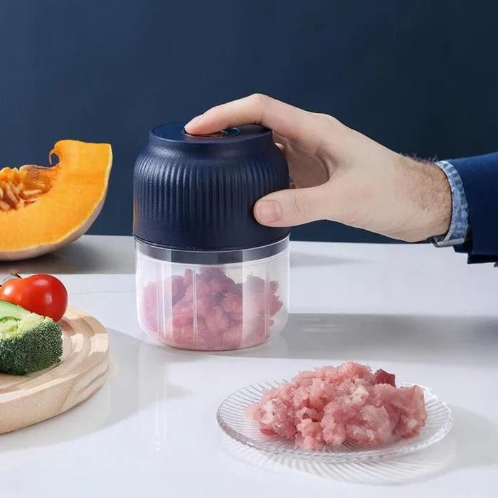 Wireless Electric Garlic Chopper and Portable Veggie Cutter Combo