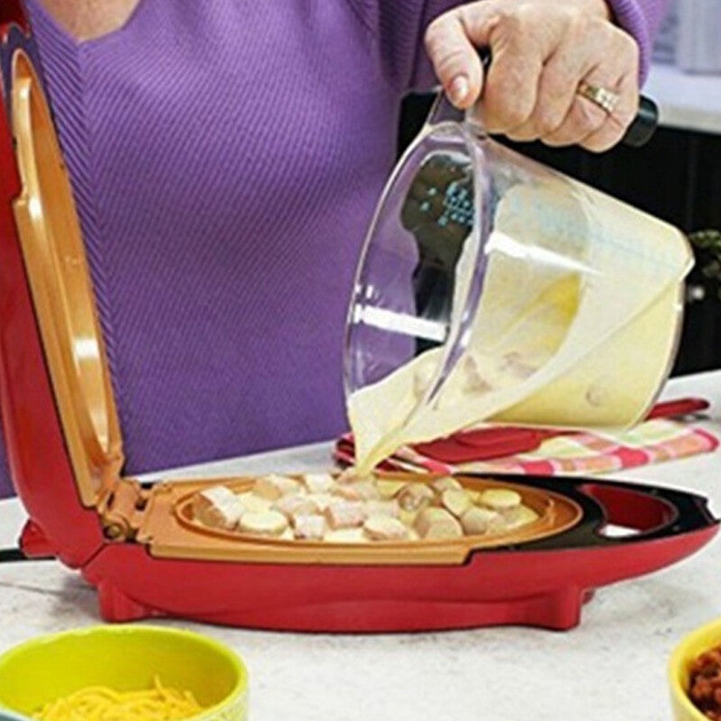 Stcraftdigital ceramic non-stick copper-infused omelette maker for healthy, no-oil grilling in kitchen, with a non-stick surface.